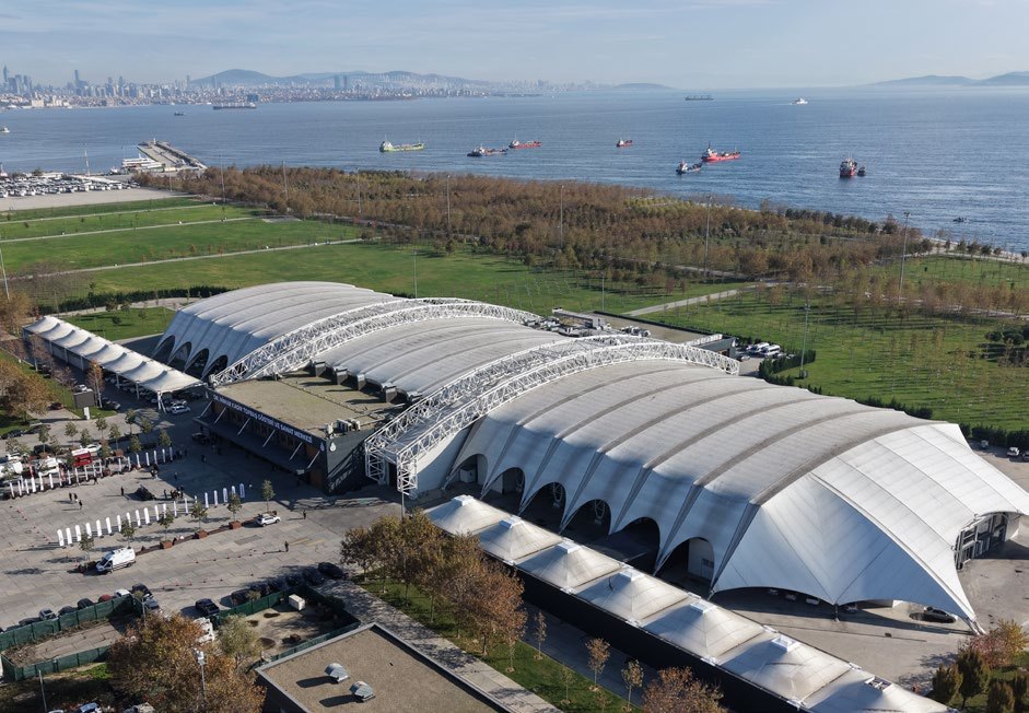 Yenikapı Etkinlik Alanı'nın havadan görünümü